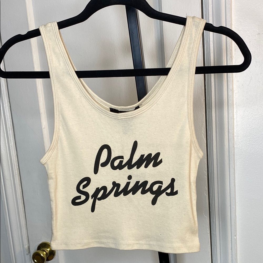 Palm Springs Taupe/Black Tank Top - Picture 1 of 3